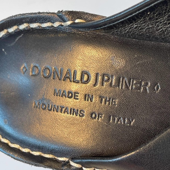 Donald J. Pliner Women Black Mules Business Heels US 8.5M - Picture 8 of 9